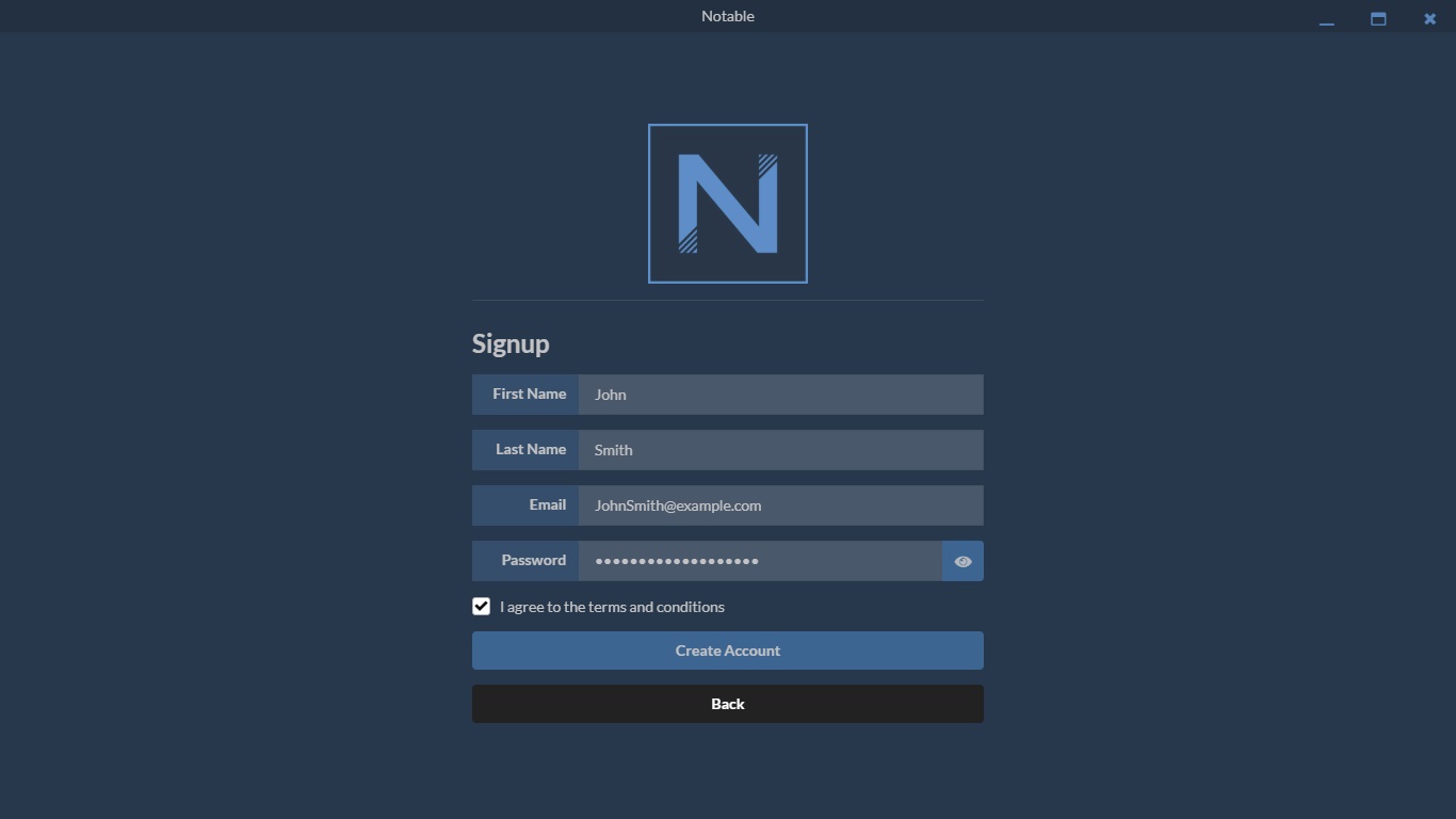 Notable Signup